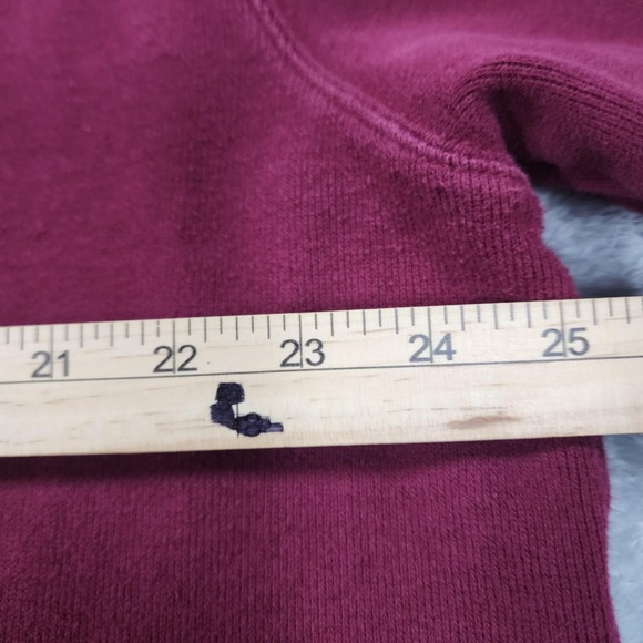 Polo Ralph Lauren Jumper Pullover Mens XL 1/4 Zip Burgundy Sweater‎ Estate Rib - Picture 13 of 15